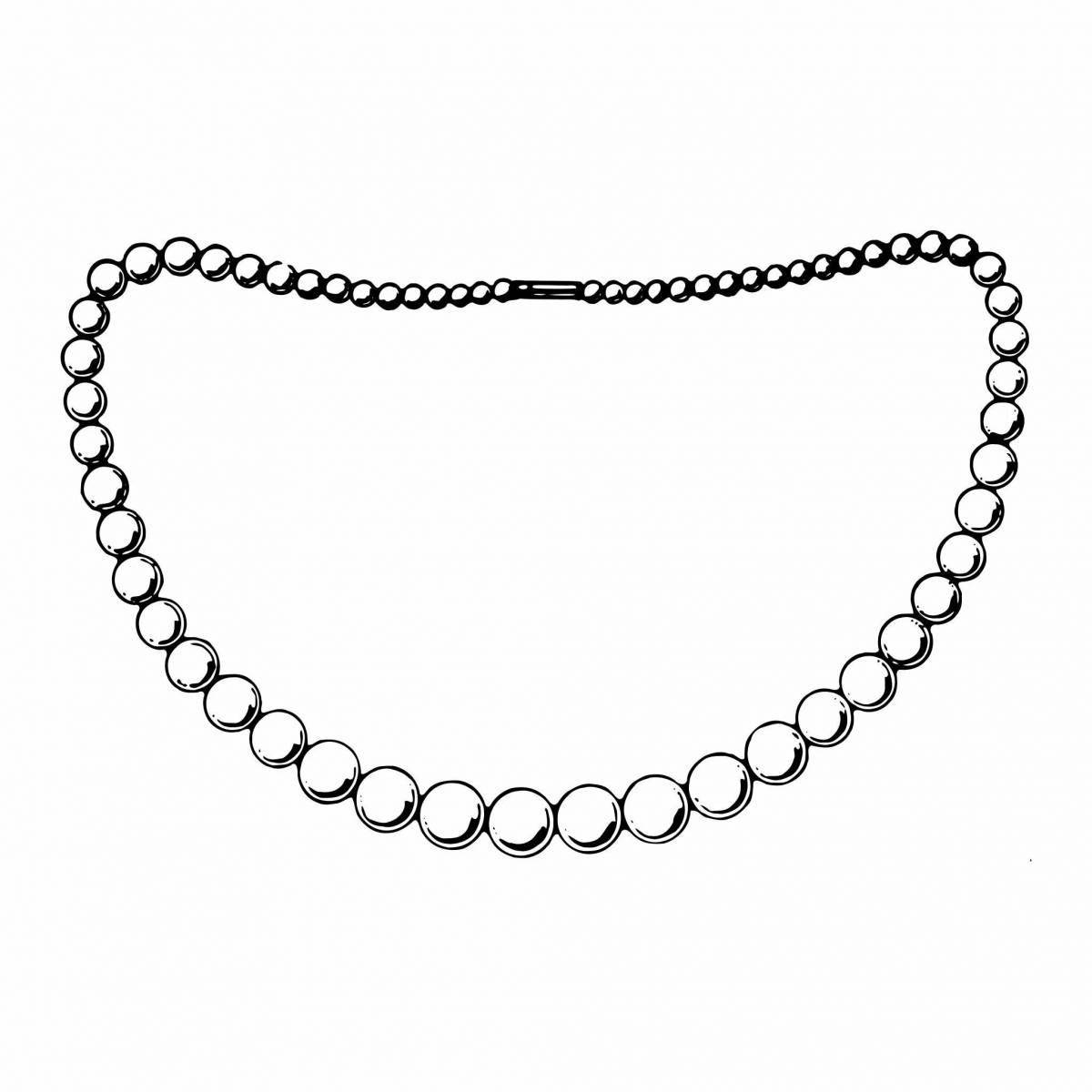 Coloured beads coloring for children