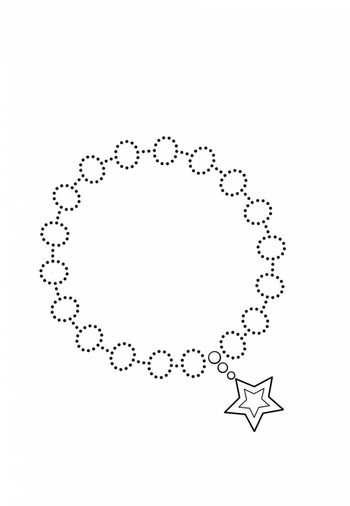 Joyful beads coloring book for kids