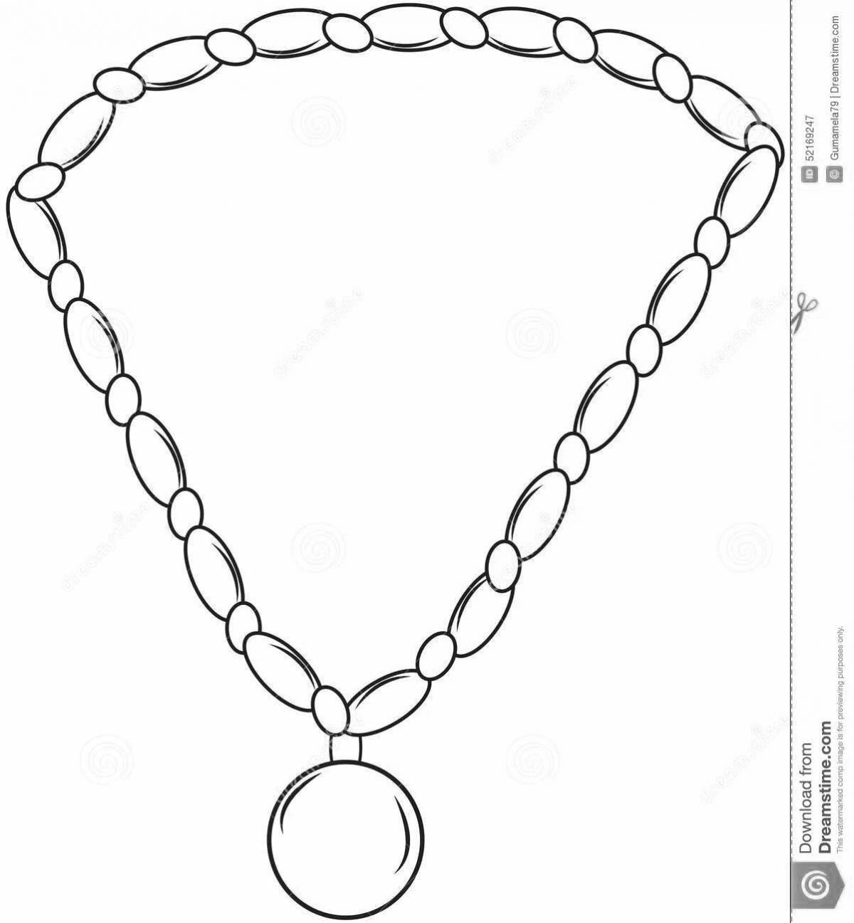 Coloured beaded coloring pages for juniors
