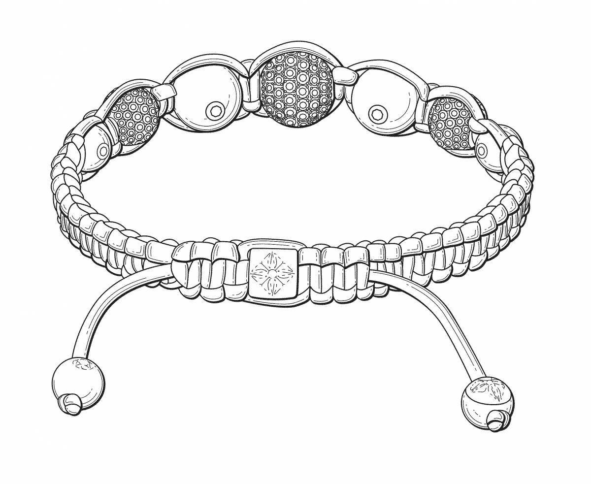 Colored beaded coloring pages for children