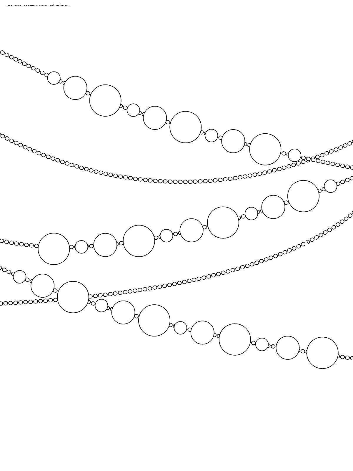 Красочные бусы раскраски для детей, чтобы обнаружить