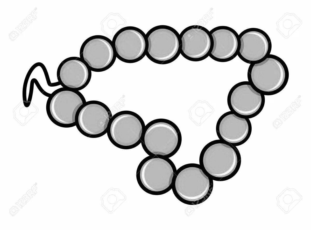 Colorful beaded coloring pages for kids to express themselves