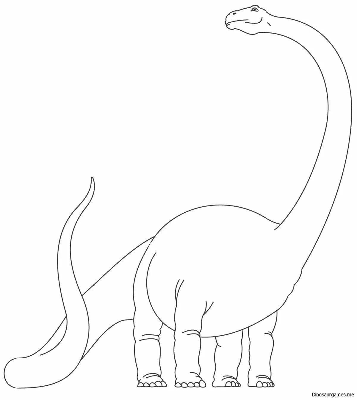 Colouring funny diplodocus