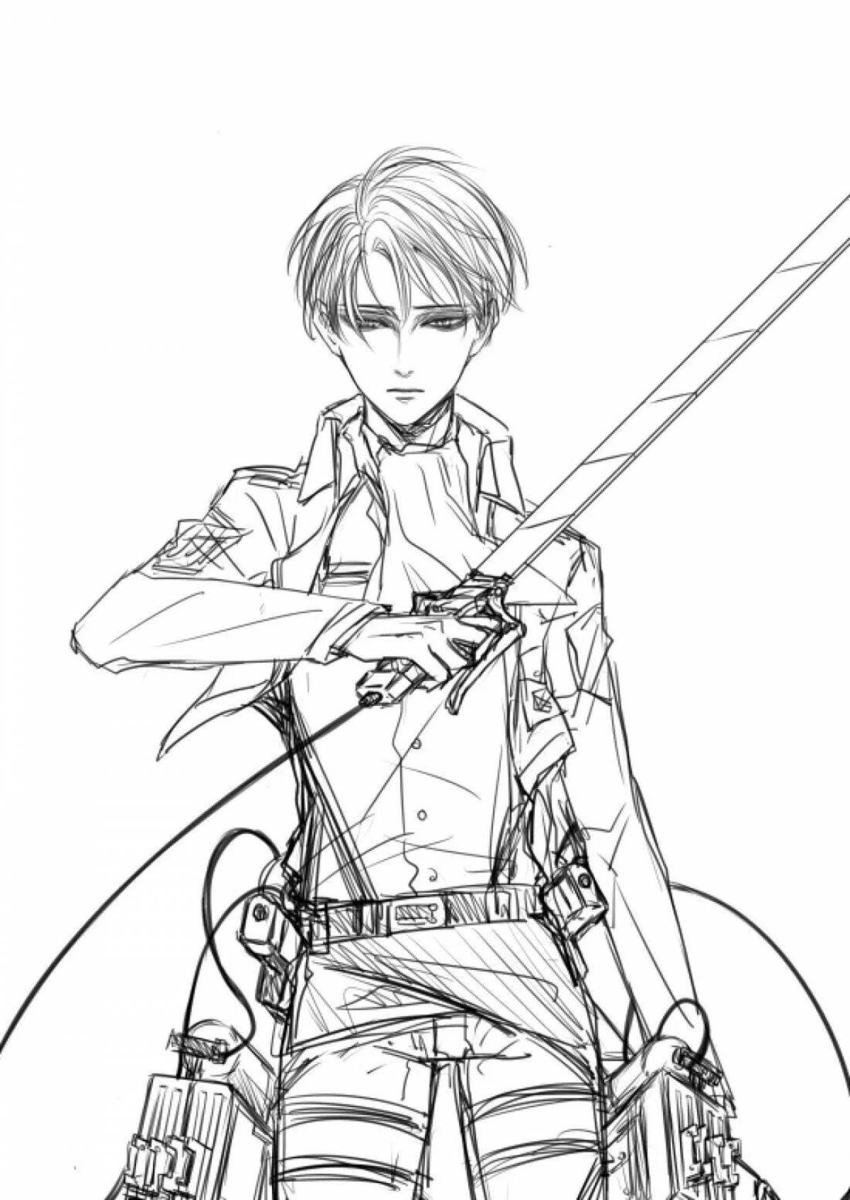 Fearless coloring attack on titan levi