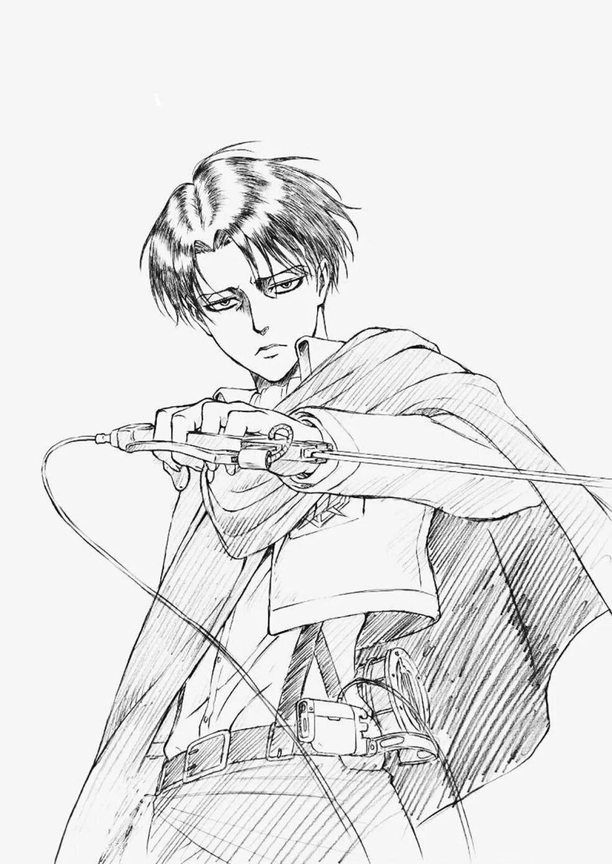 Great coloring attack on titan levi