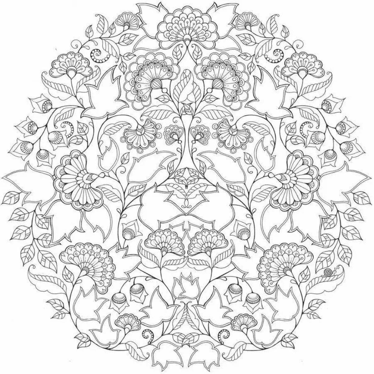 Sublime coloring page anti-stress forest