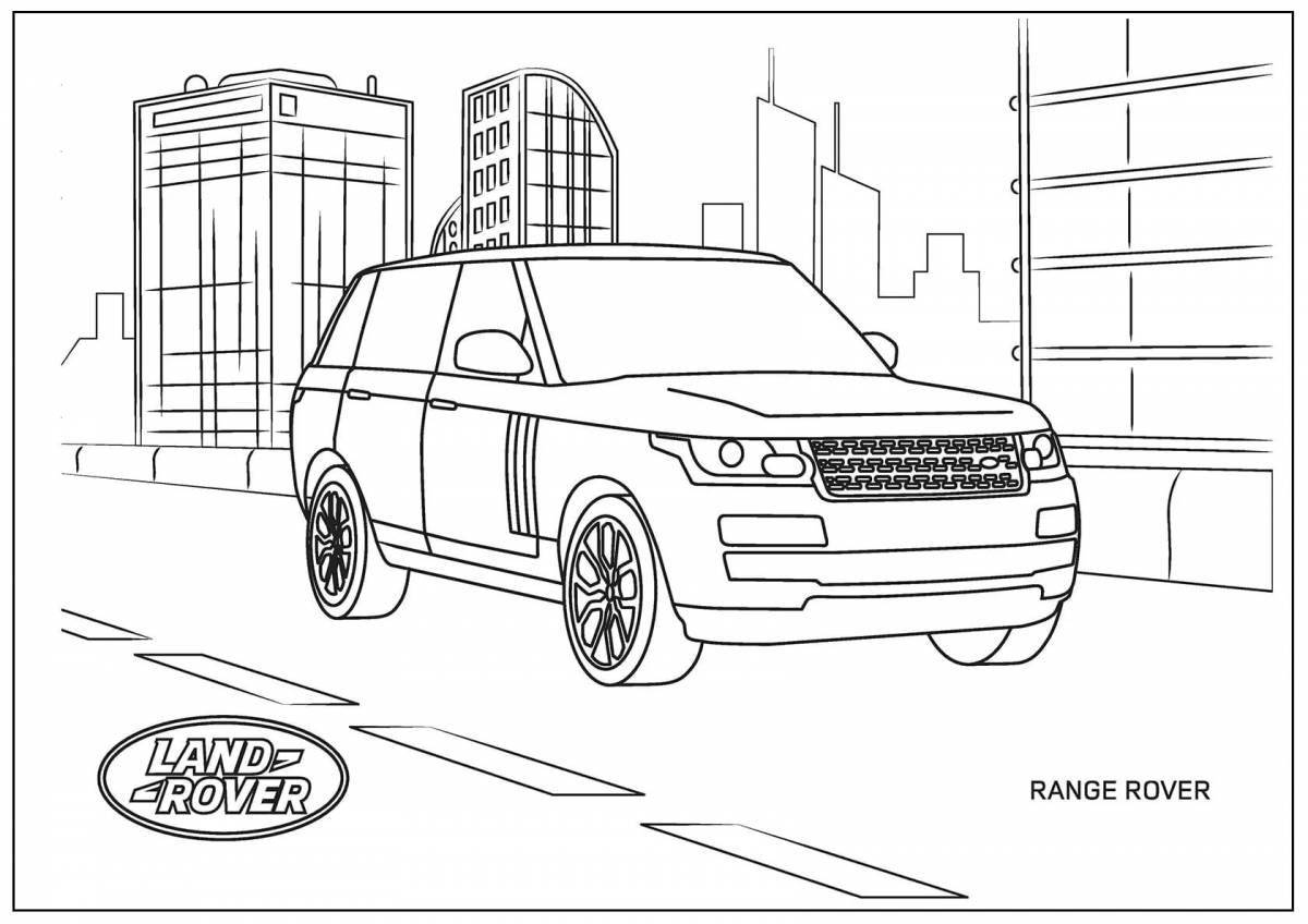 Coloring page gorgeous land rover