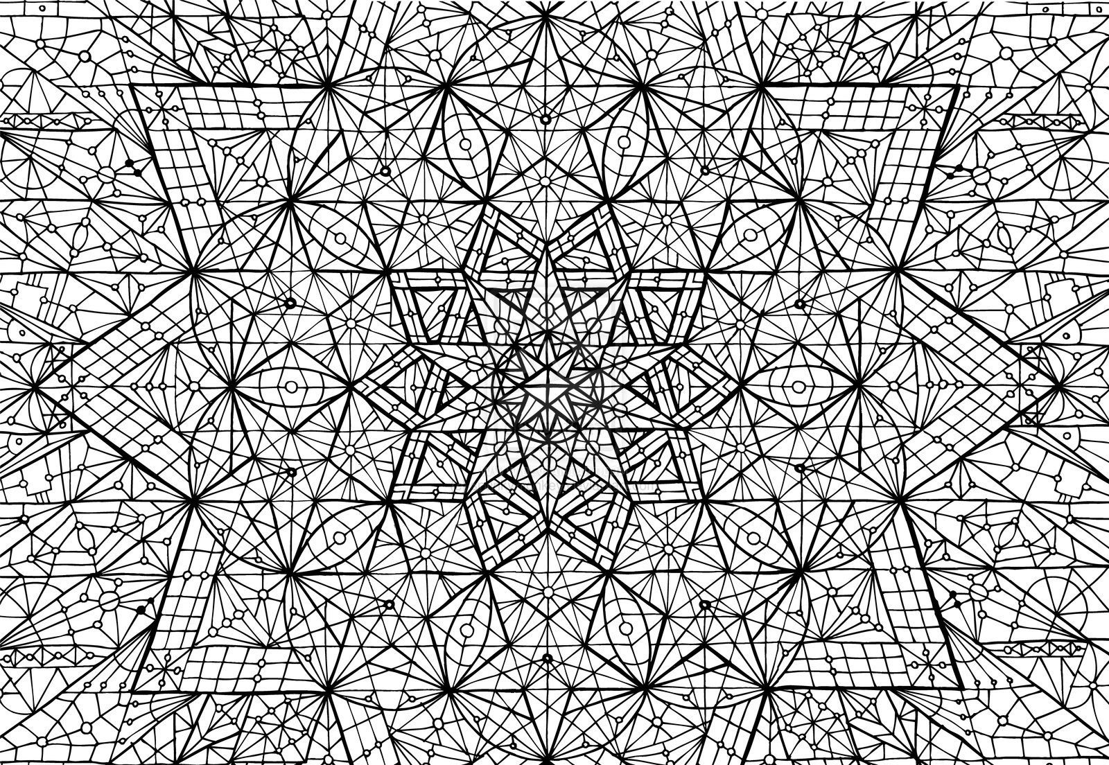 Stunning geometric anti-stress patterns