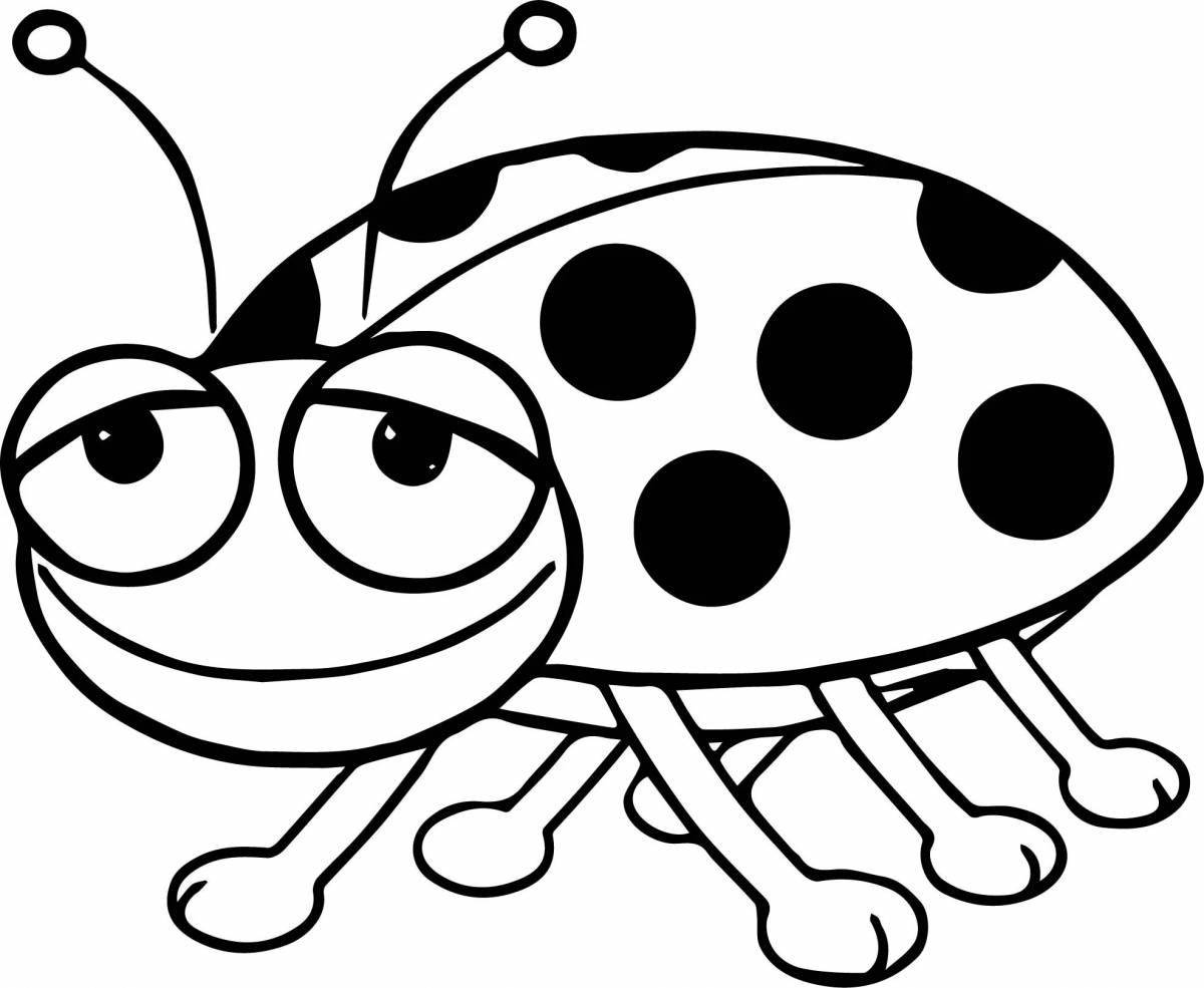 Ladybug coloring page