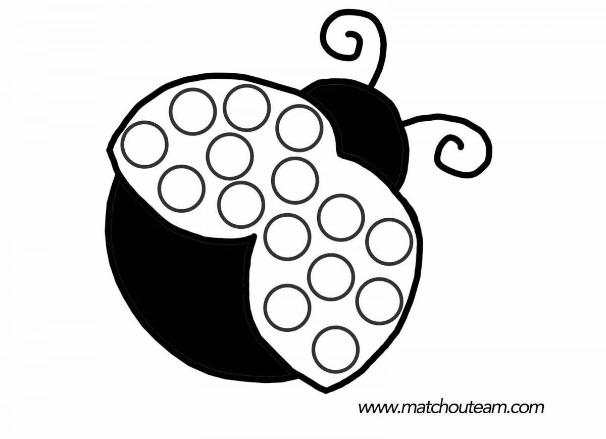 Photo Great ladybug coloring book