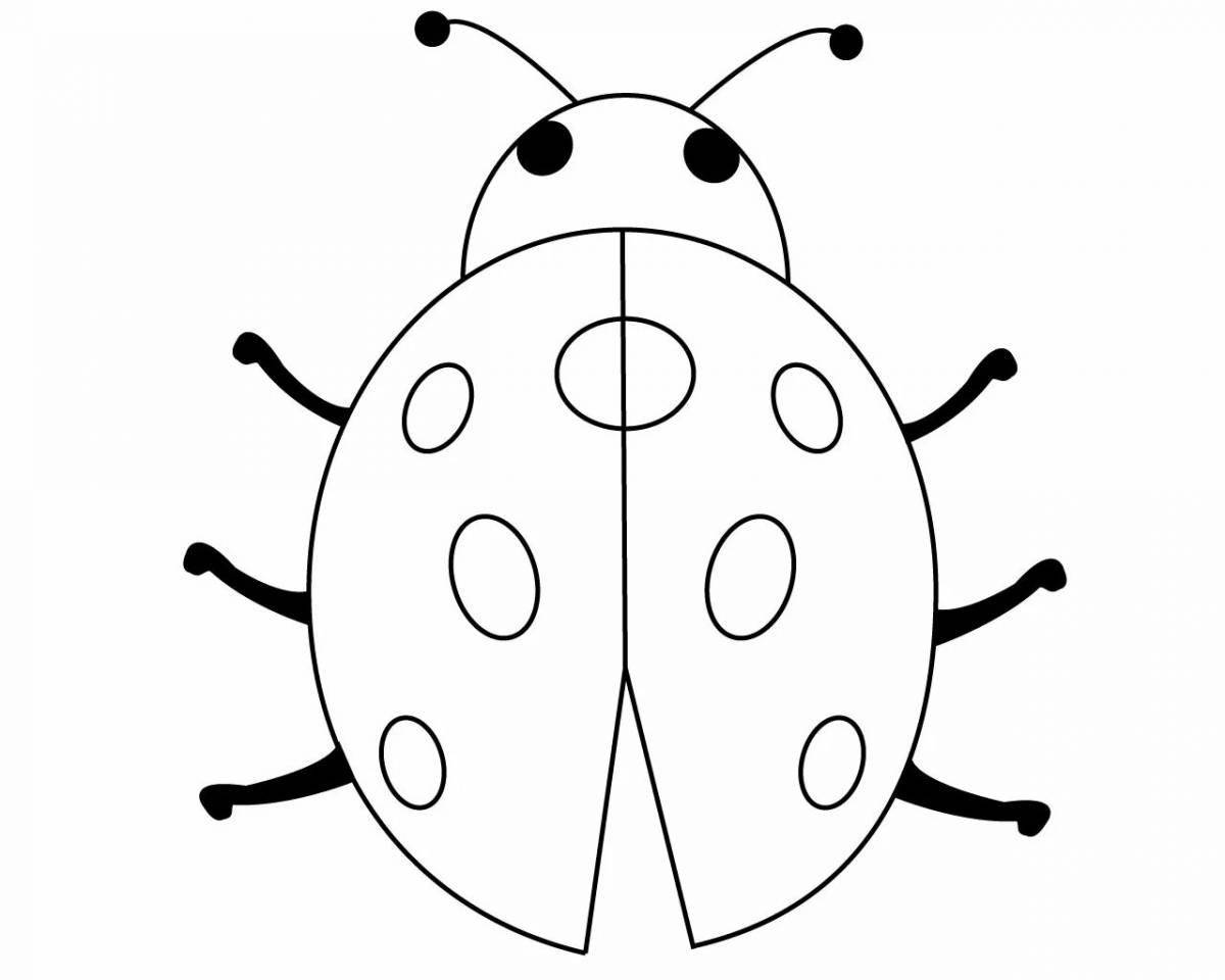 Large ladybug coloring book