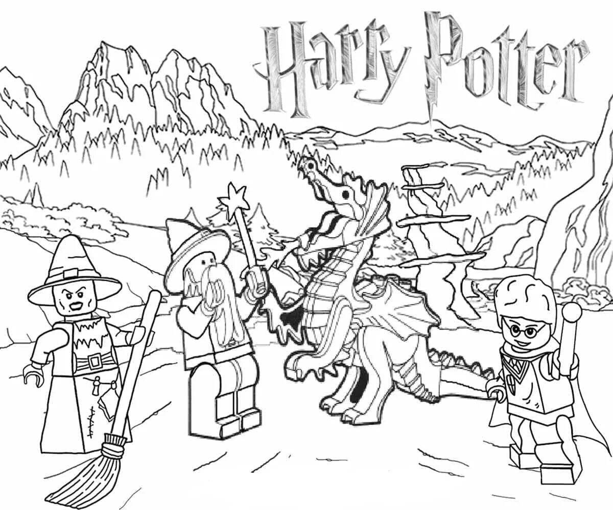 Coloring page magical lego hidden site