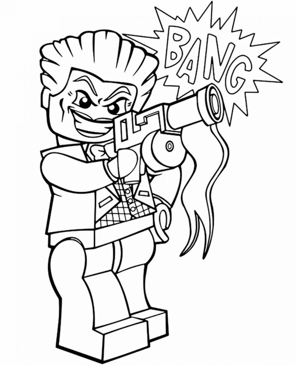 Amazing lego hidden site coloring page