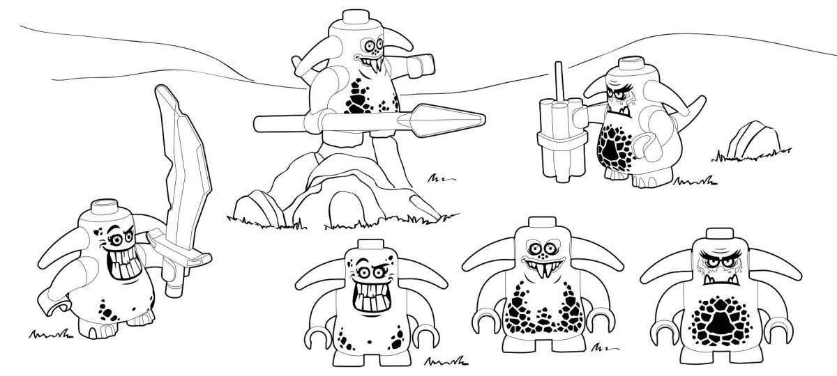 Tempting lego hidden site coloring page