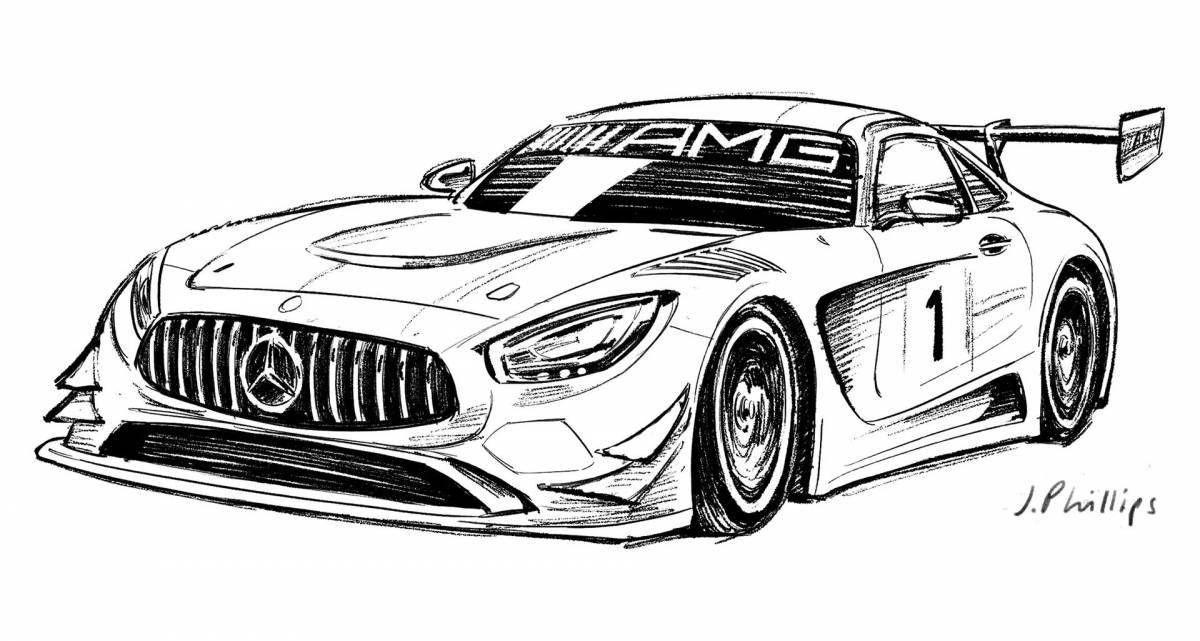 Mercedes racing car #7