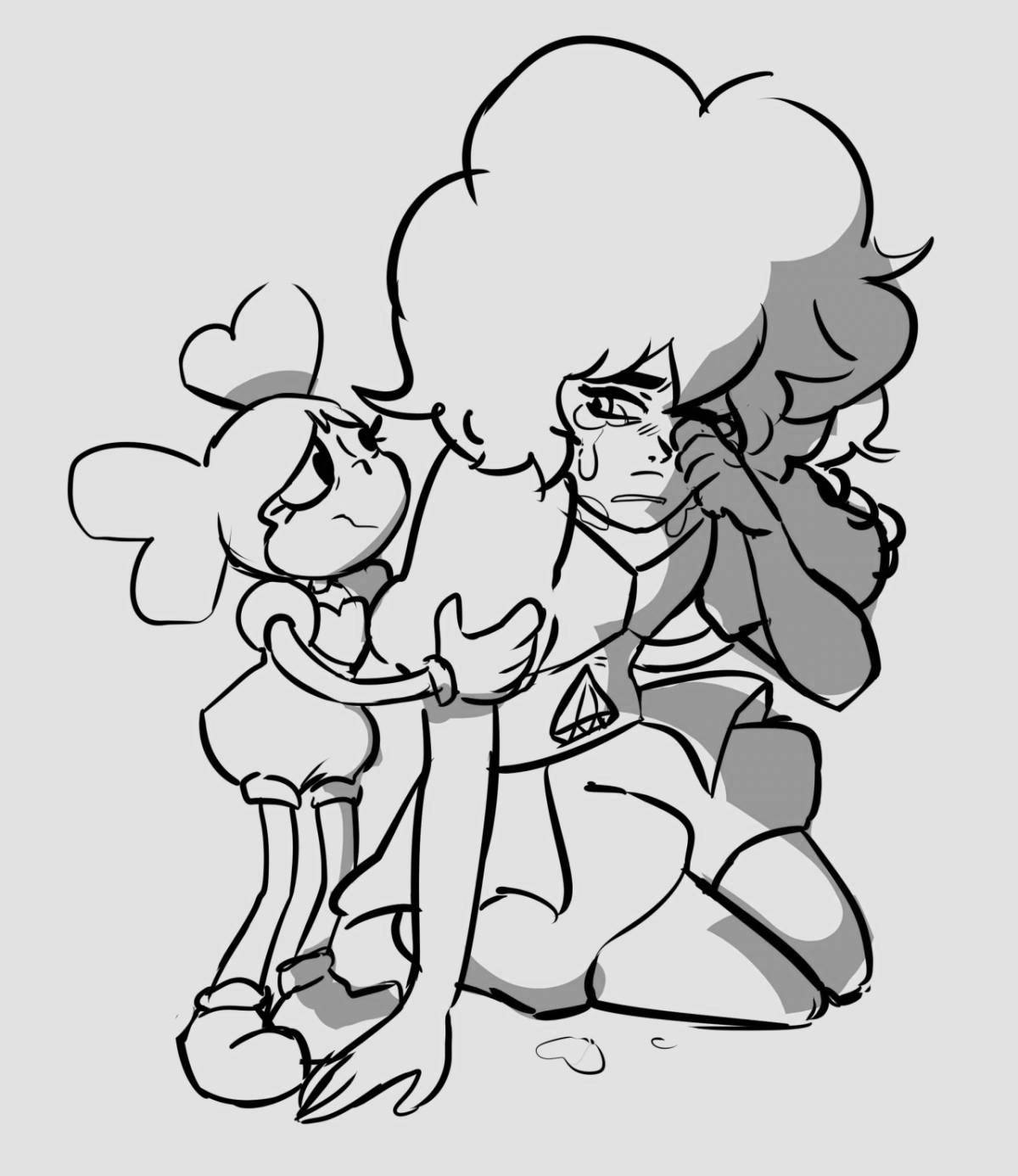 Colourful coloring steven universe spinel