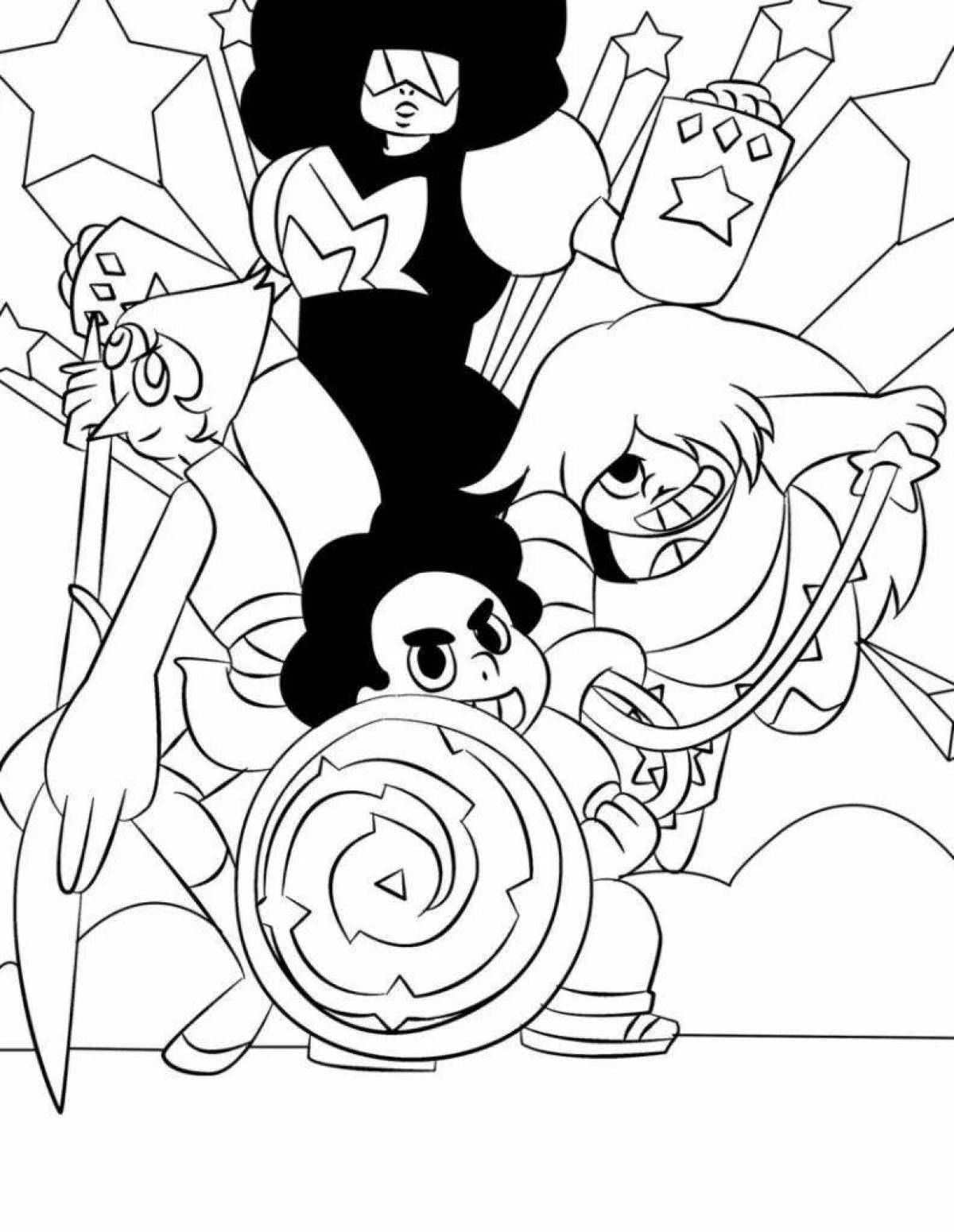 Coloring fun steven universe spinel