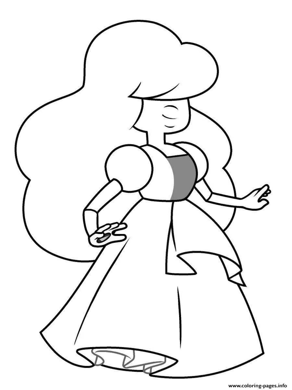 Stephen universe coloring spinel