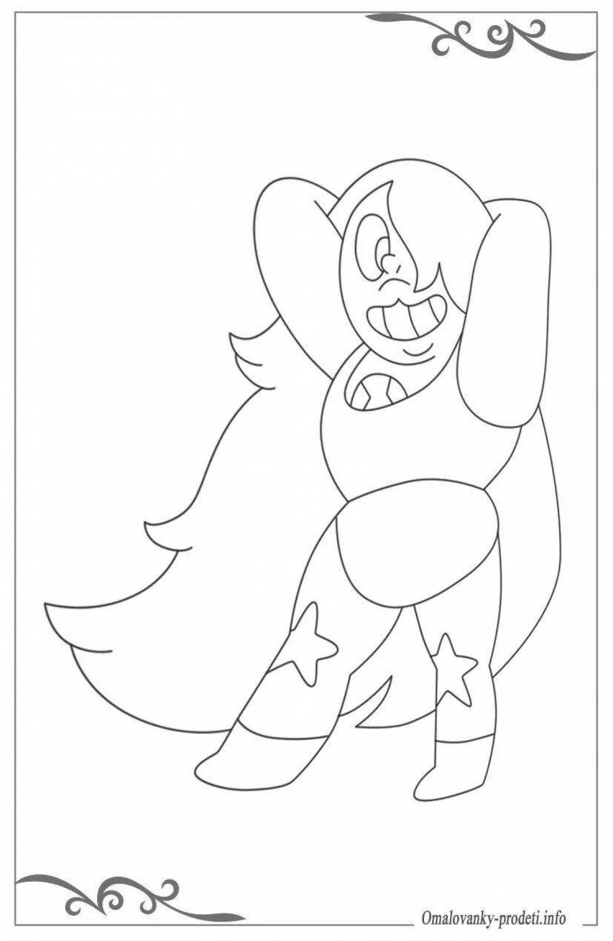 Animated spinel steven universe coloring page