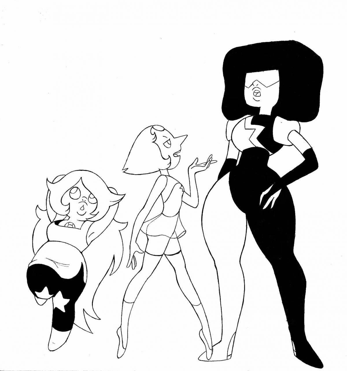 Charming coloring steven universe spinel