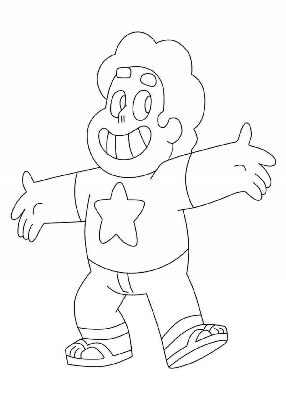 Attractive coloring steven universe spinel