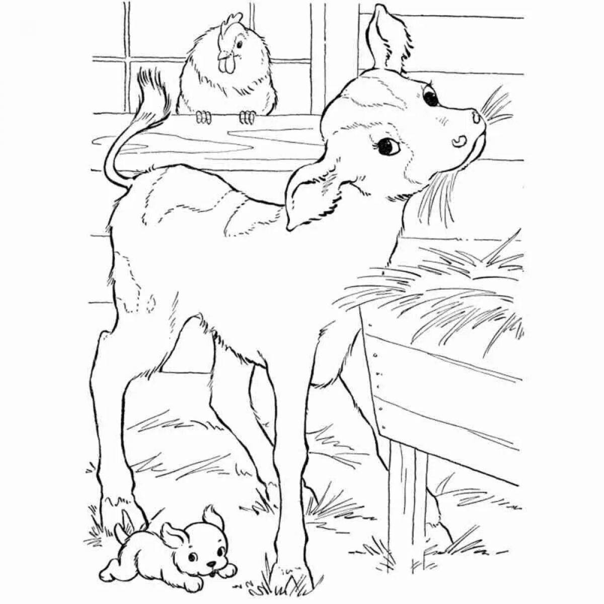 Witty pet coloring page