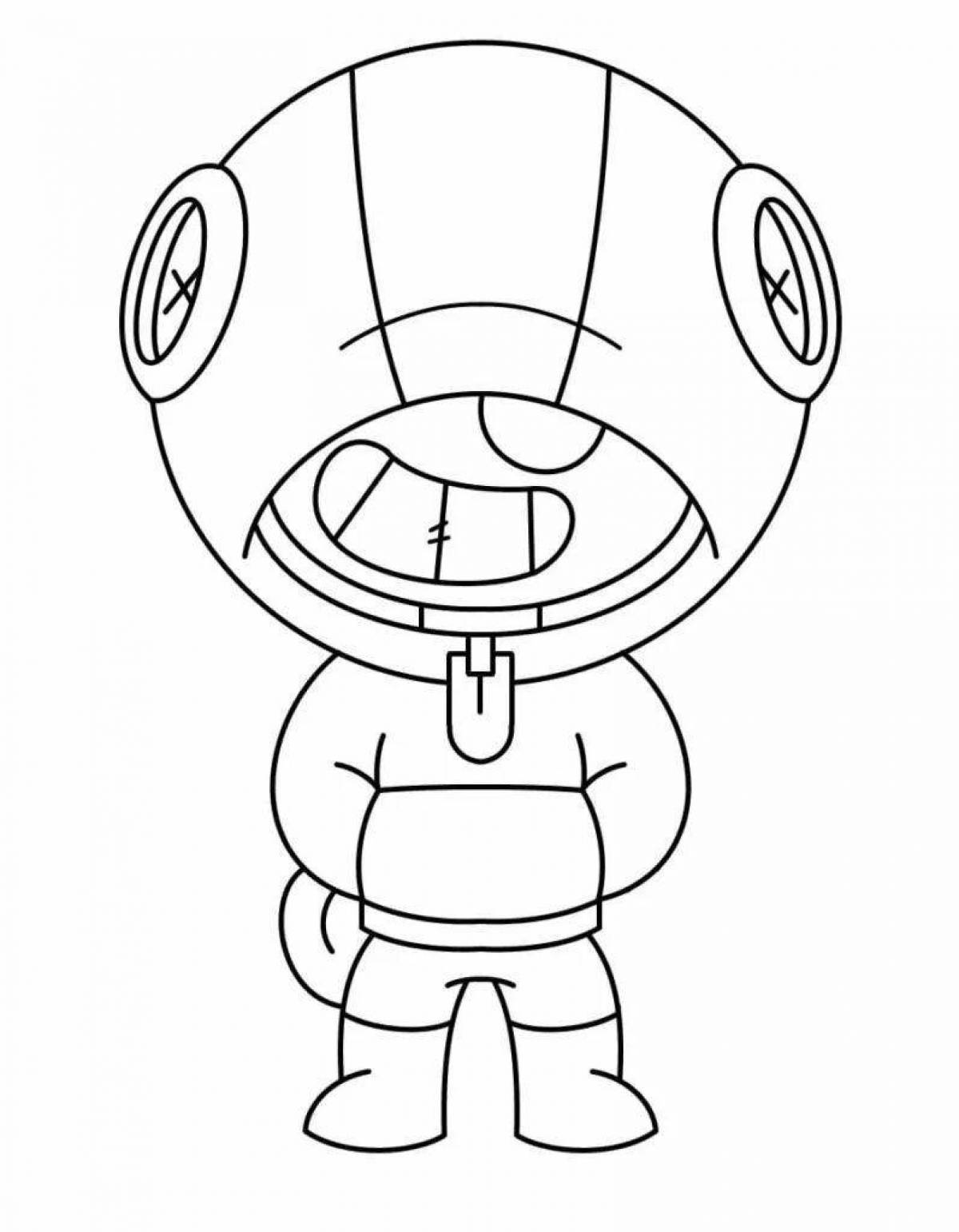 Coloring pages of characters from brawl stars