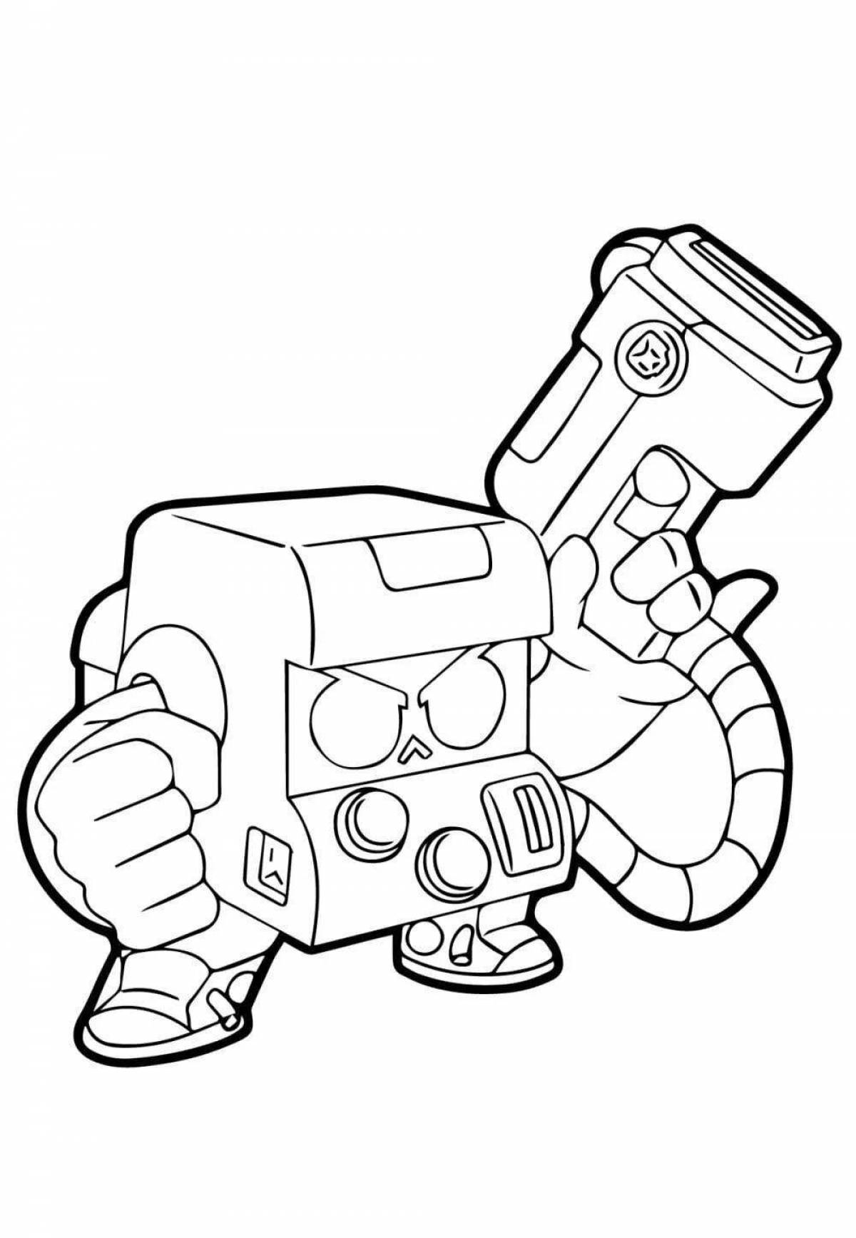 Brawl stars character coloring pages