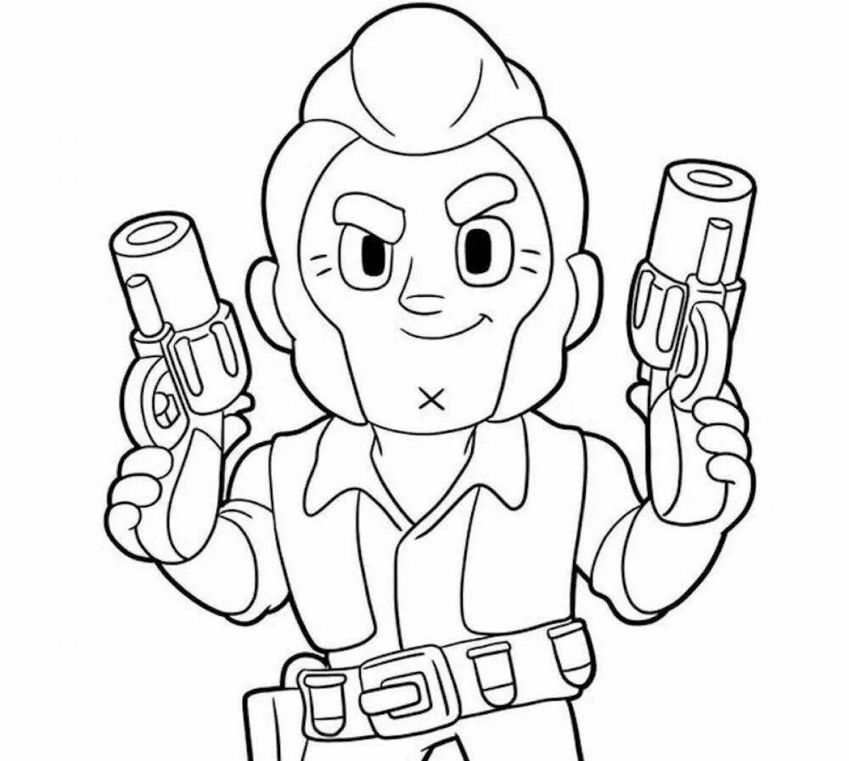 Decisive brawl stars character coloring pages