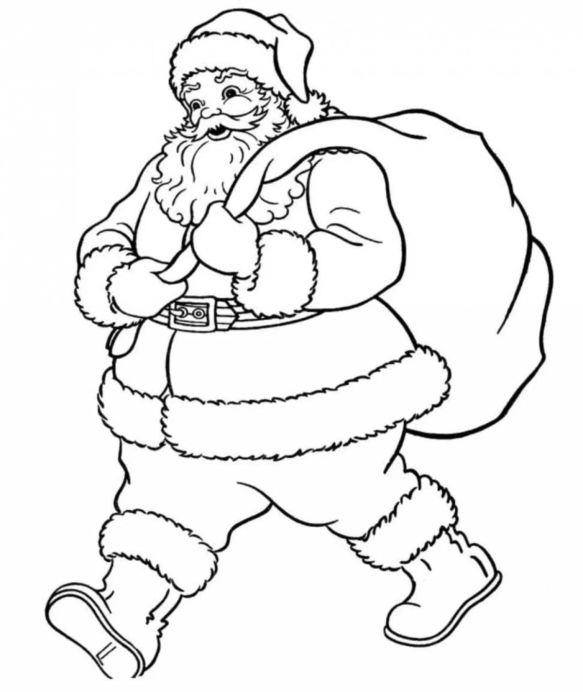 Amazing santa claus coloring book