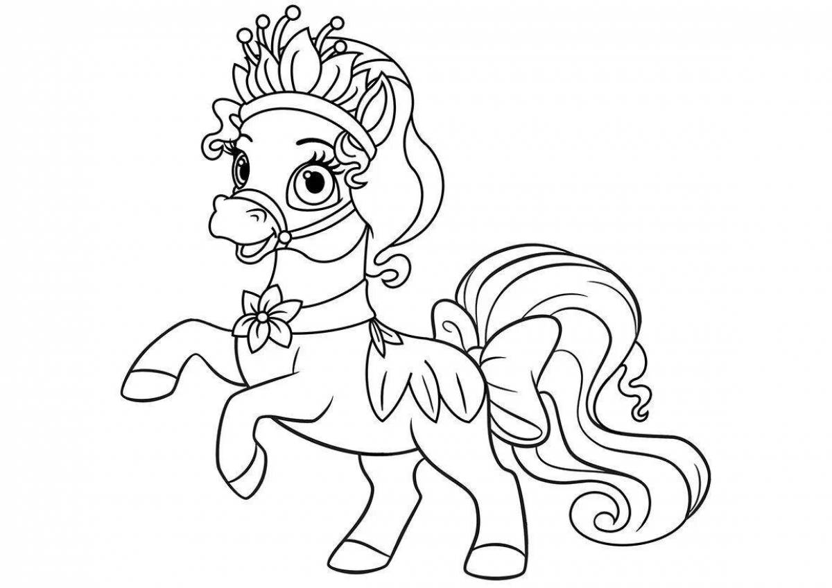 Amazing animal princess coloring pages for girls