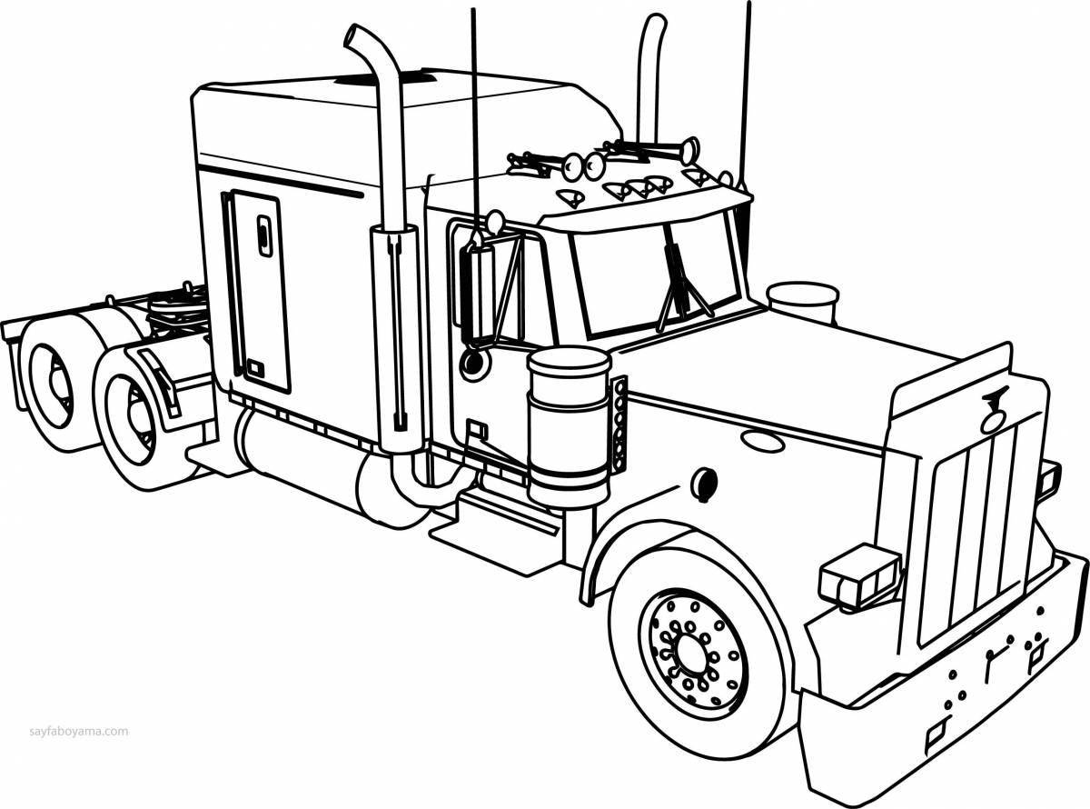 Great cars and trucks coloring page