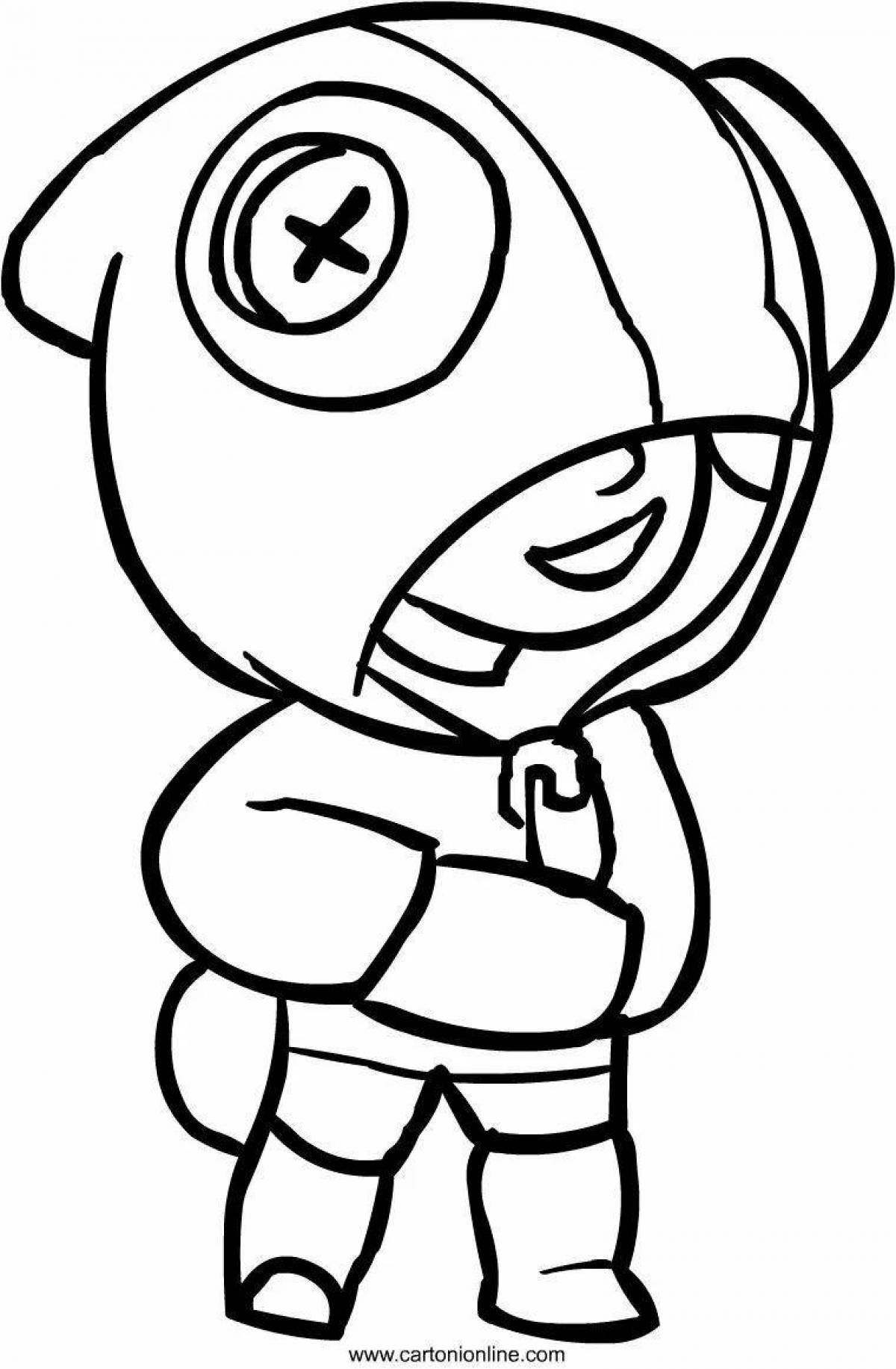 Vivacious coloring page brawl stars brawler icons