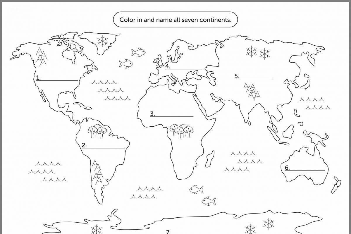 Забавная география 8 класс раскраска