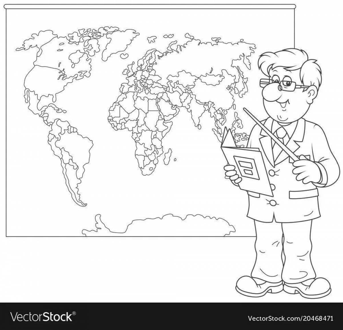 Photo Delightful geography grade 8 coloring book