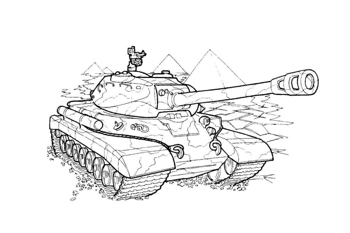 Развлекательная раскраска world of tank blitz