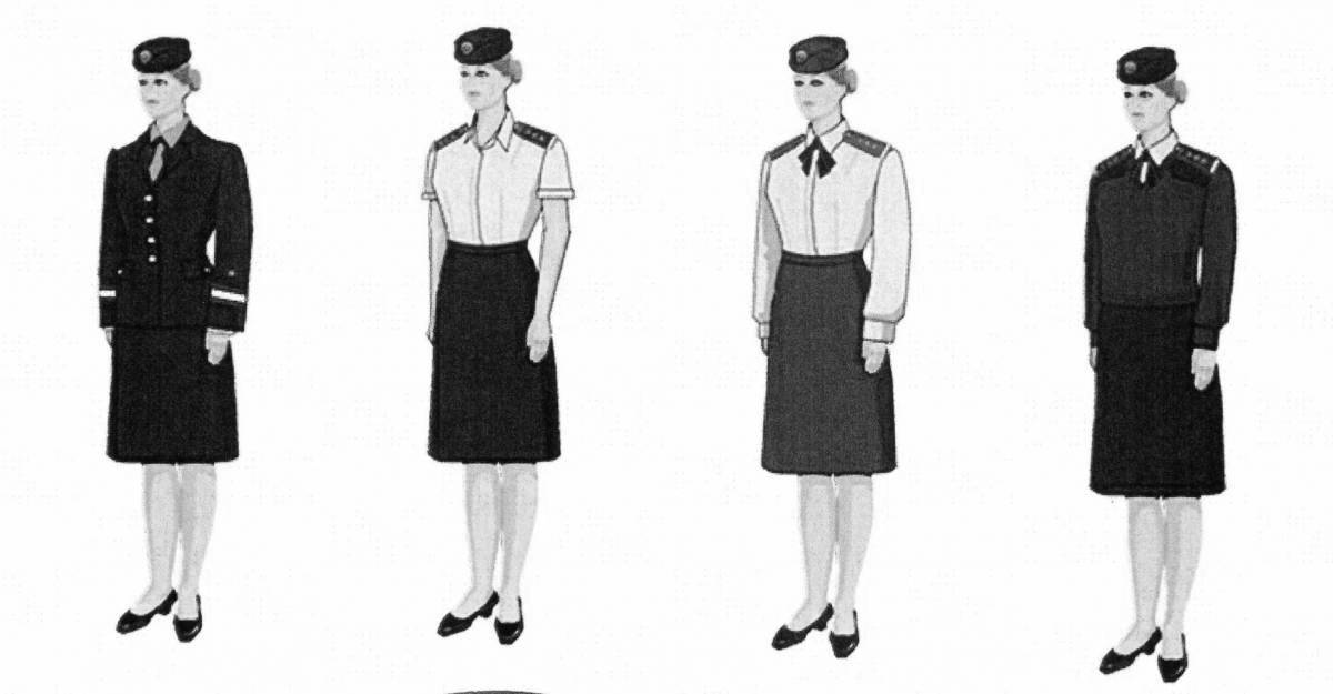 Elegant aircraft maid uniform