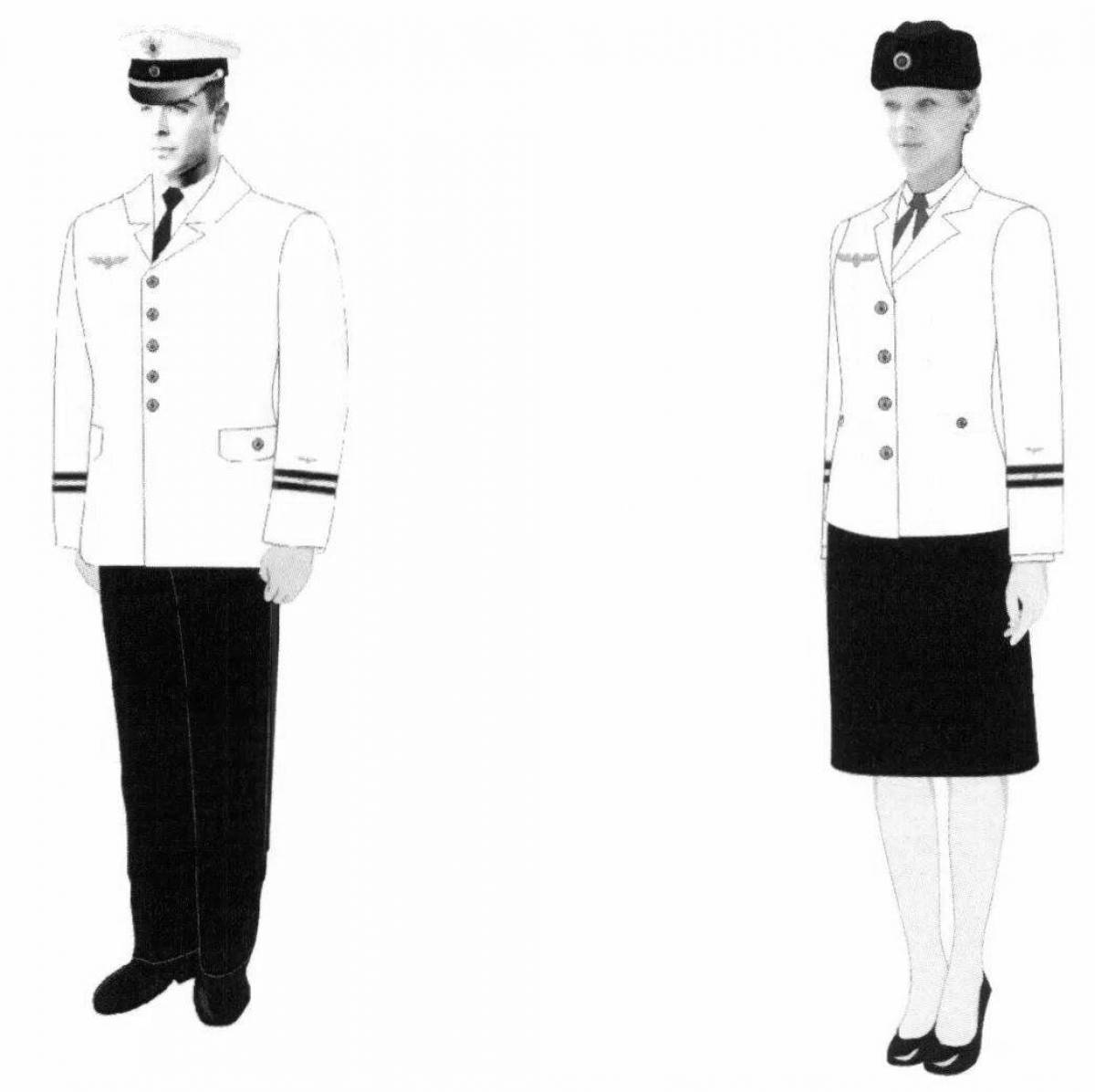 Adorable airplane maid uniform