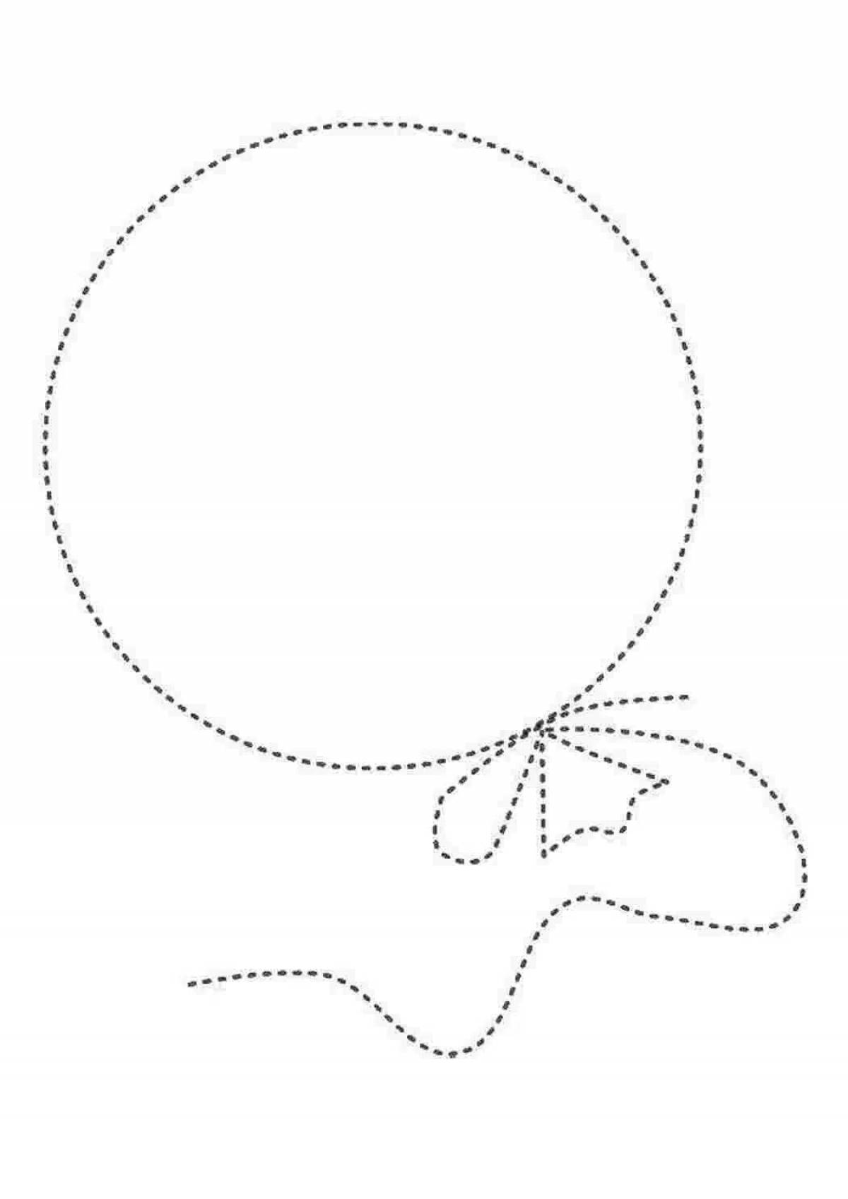 Adorable round lines create a coloring book