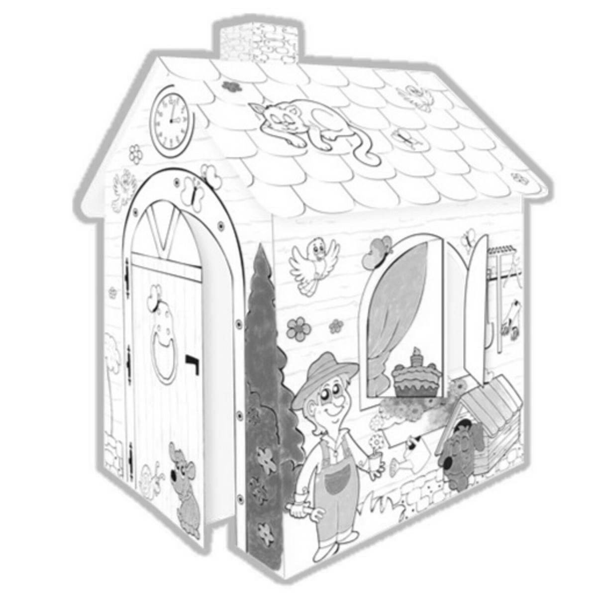 Happy home wish game price coloring page