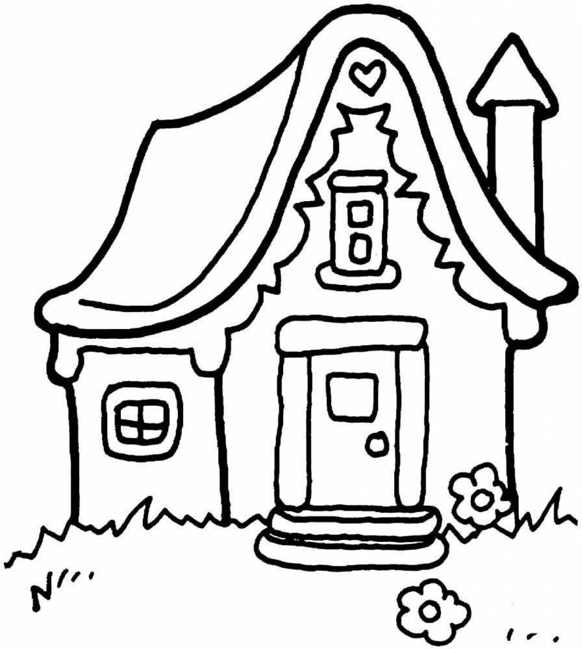 Amazing house wish game price coloring book