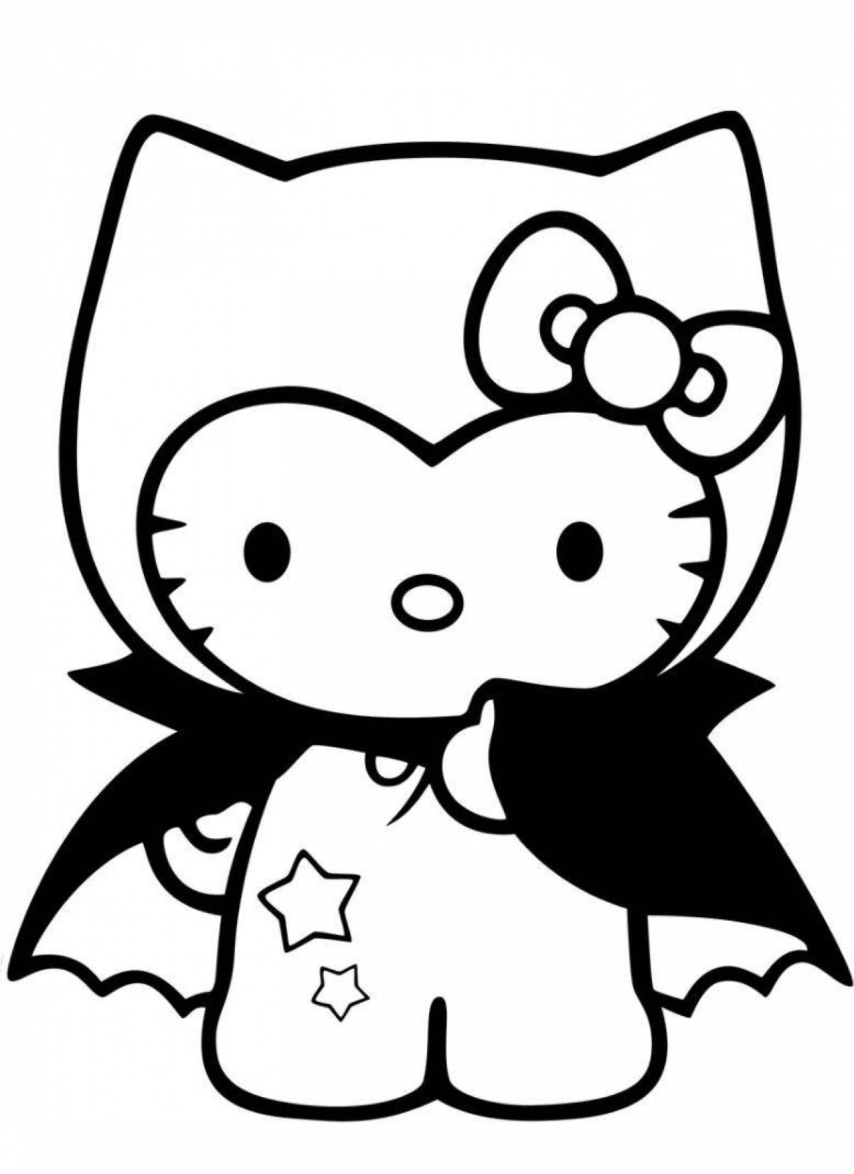 Coloring hello kitty meladi kuromi