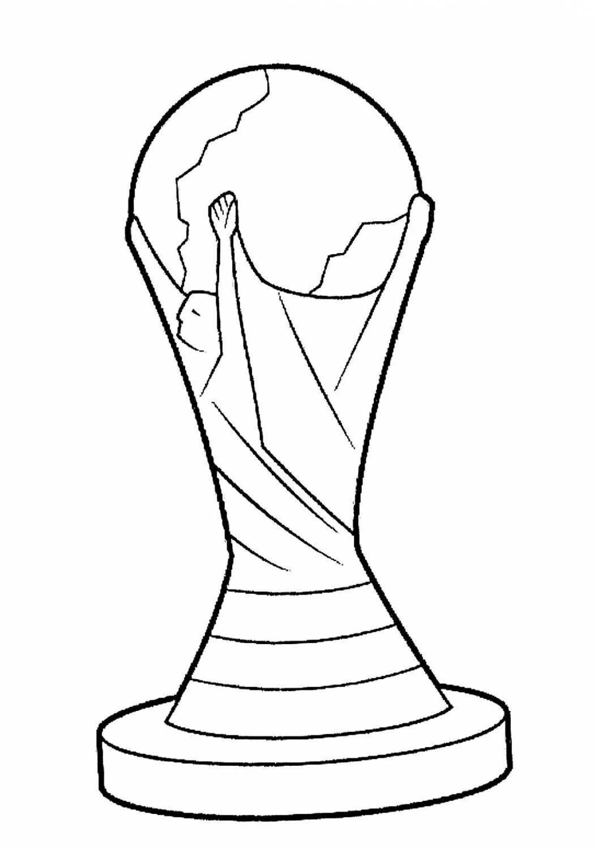 Раскраска радостный чемпионат мира по футболу