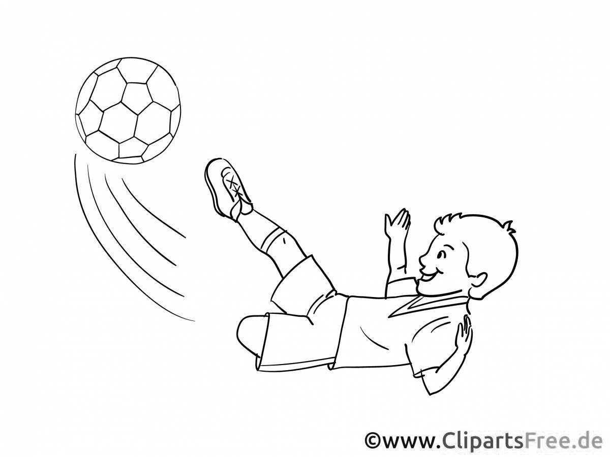 Photo Football World Cup holiday coloring page