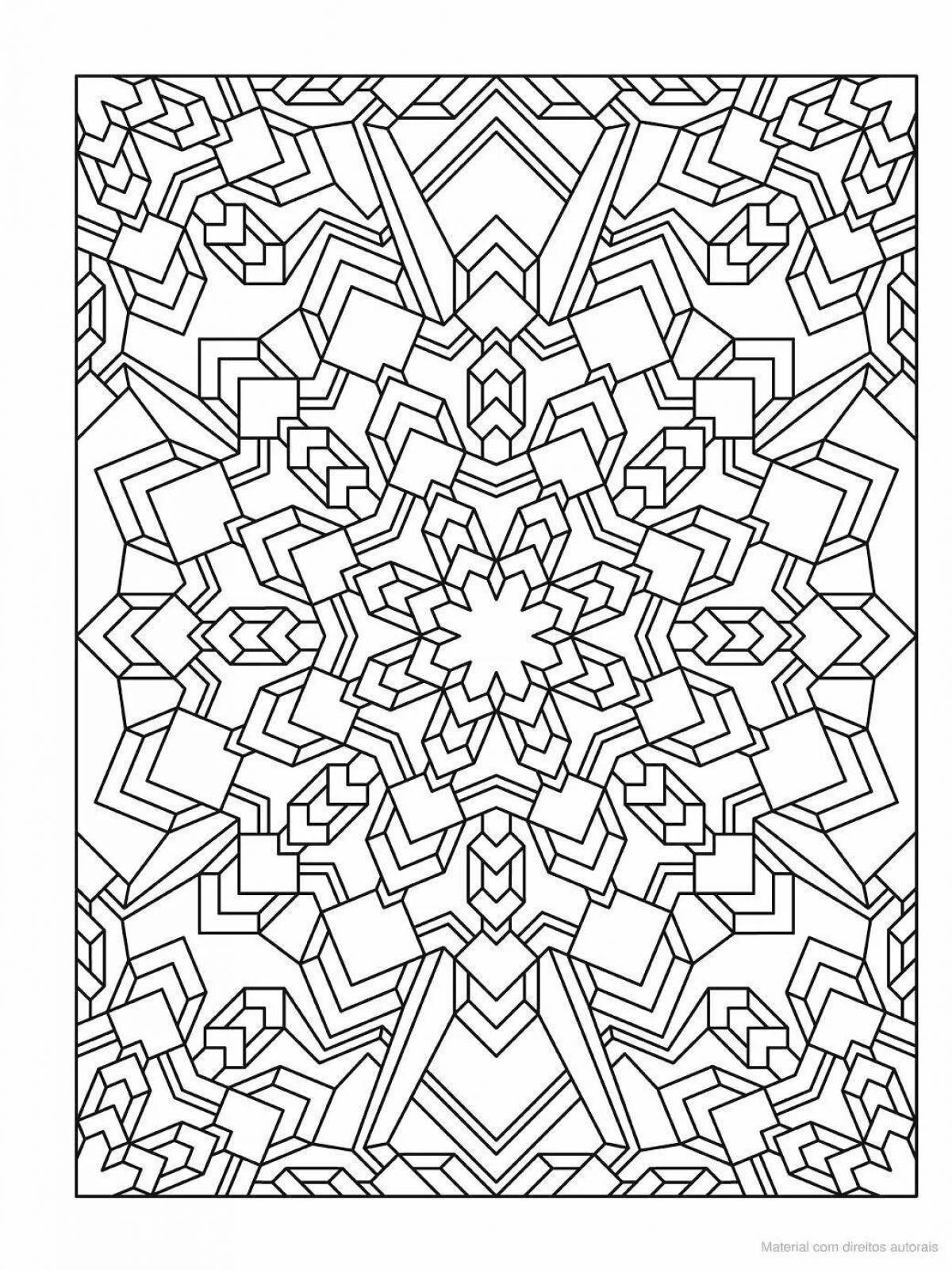 Peaceful coloring to relax the nervous system