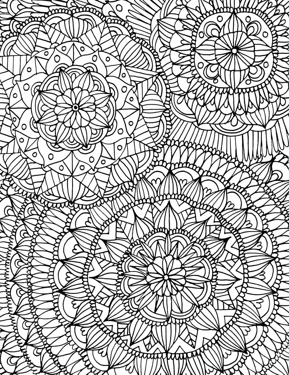 Revitalizing coloring for relaxation of the nervous system