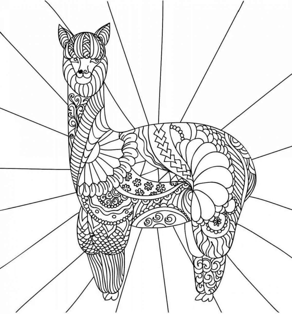 Inspirational coloring book to relax the nervous system