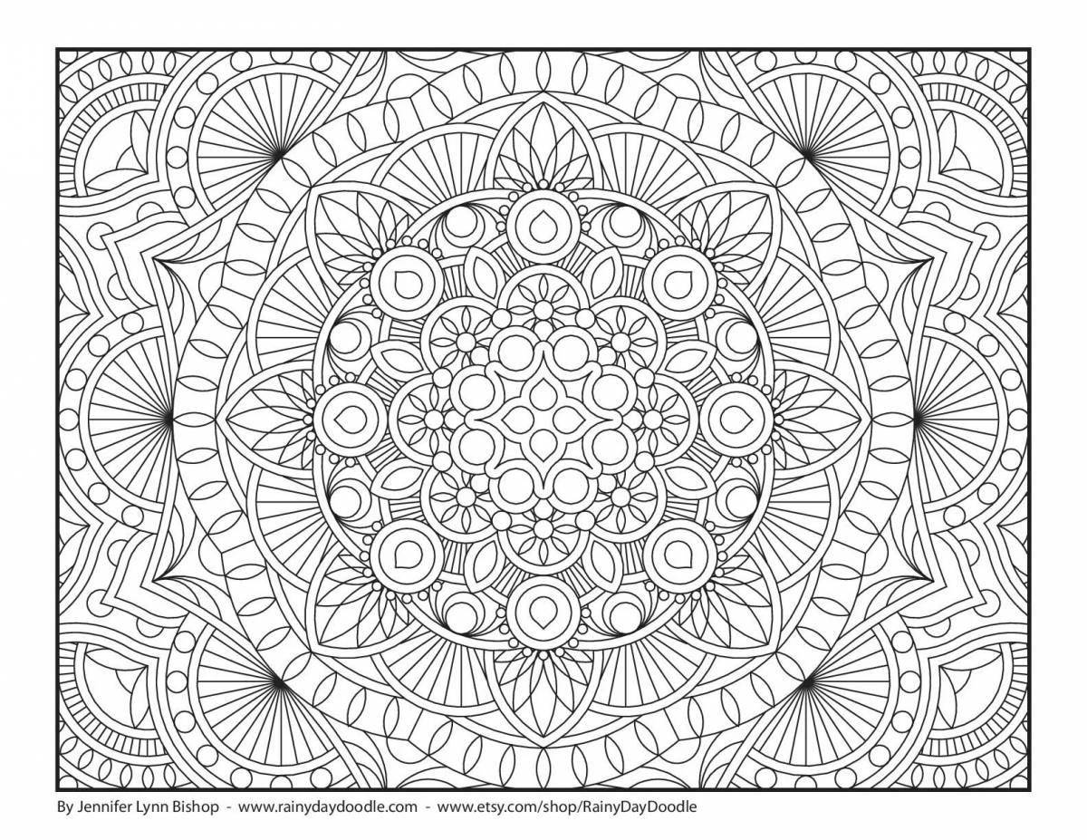 Shining coloring book to relax the nervous system