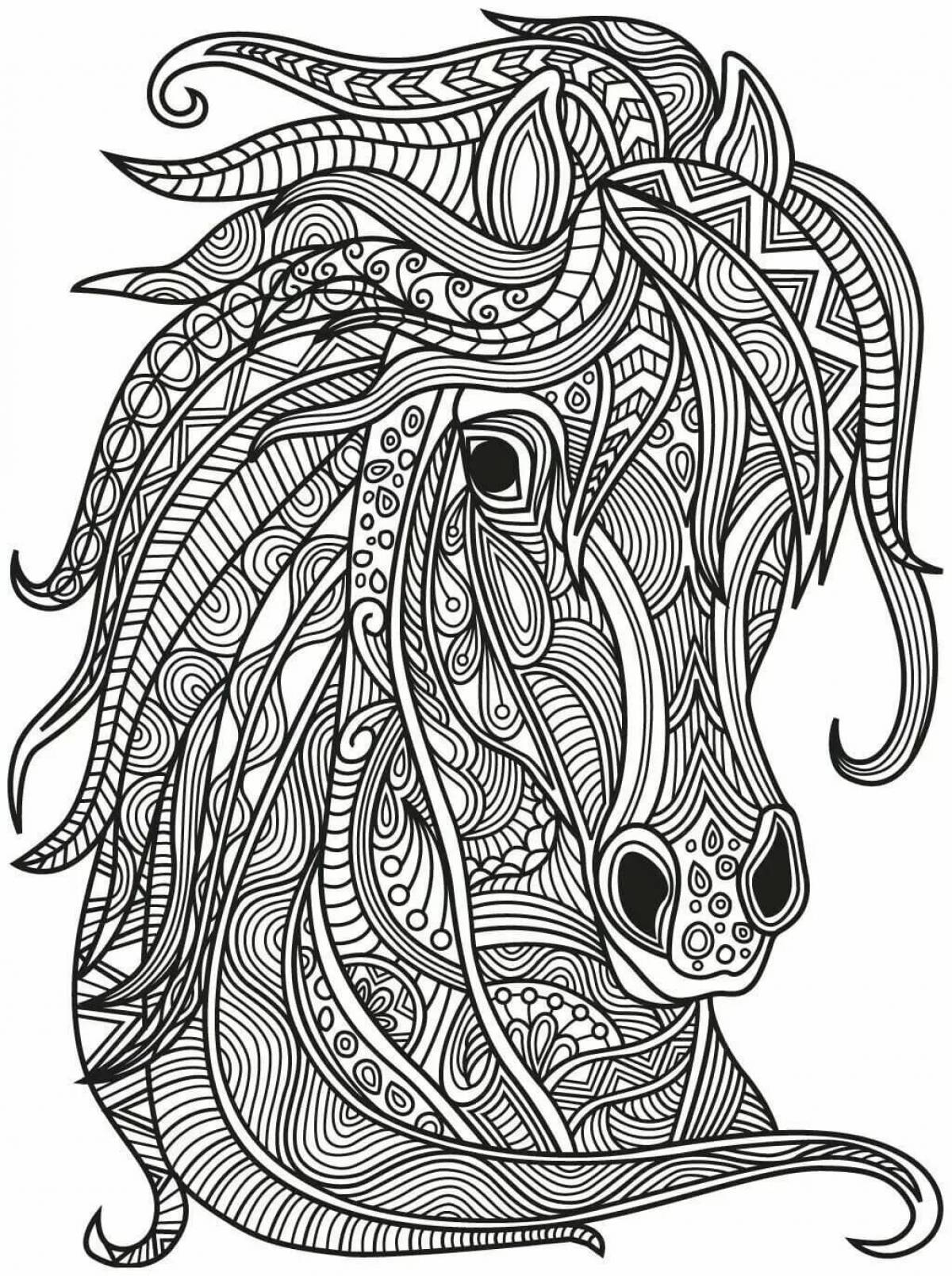 Coloring for stress relief to relax the nervous system
