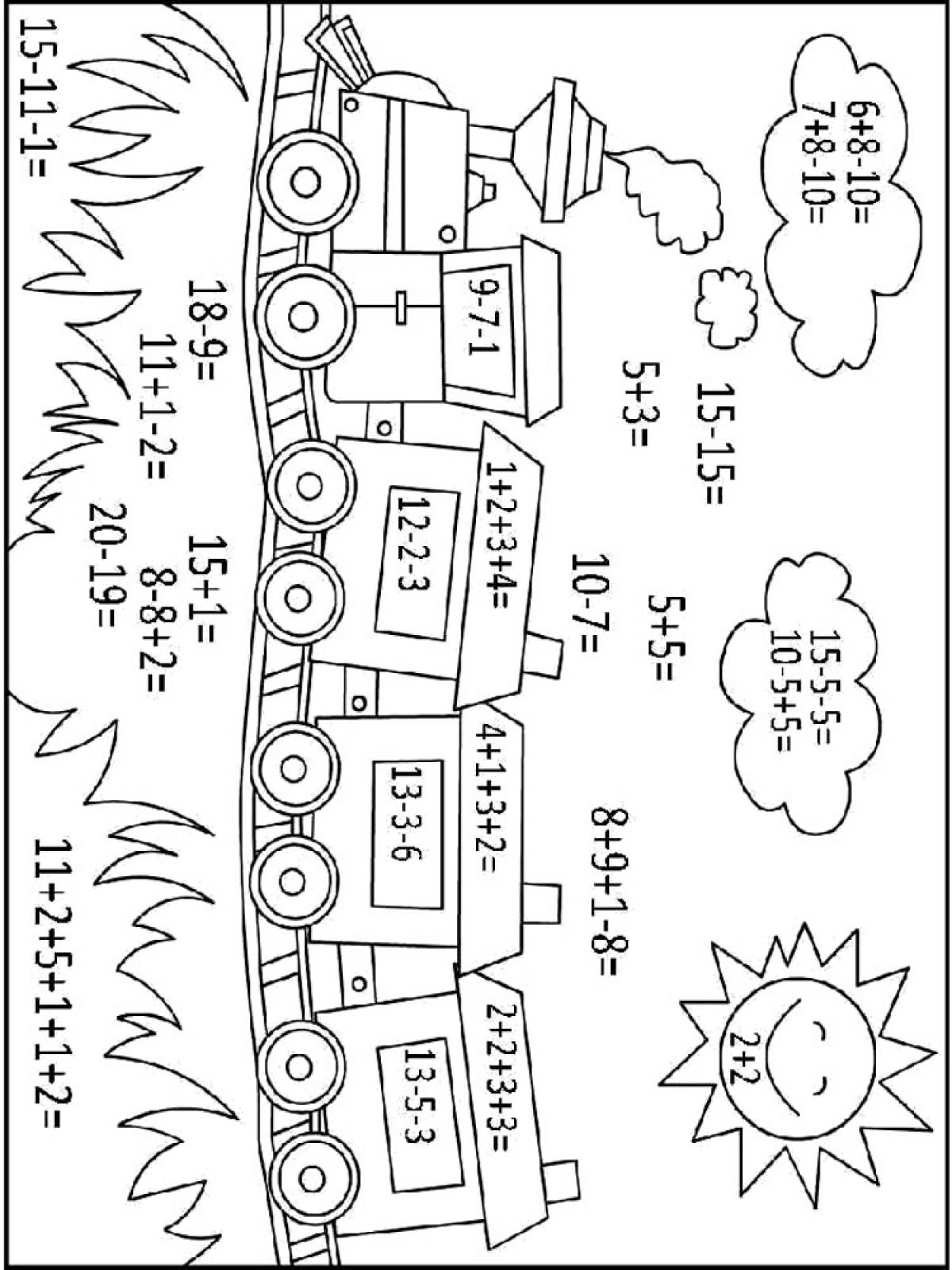 Распечатай и реши база. Математические раскраски для мальчиков. Математика в раскрасках для дошкольников 6-7 лет. Раскраски с примерами для дошкольников 6-7 лет. Математическая раскраска в пределах 6.